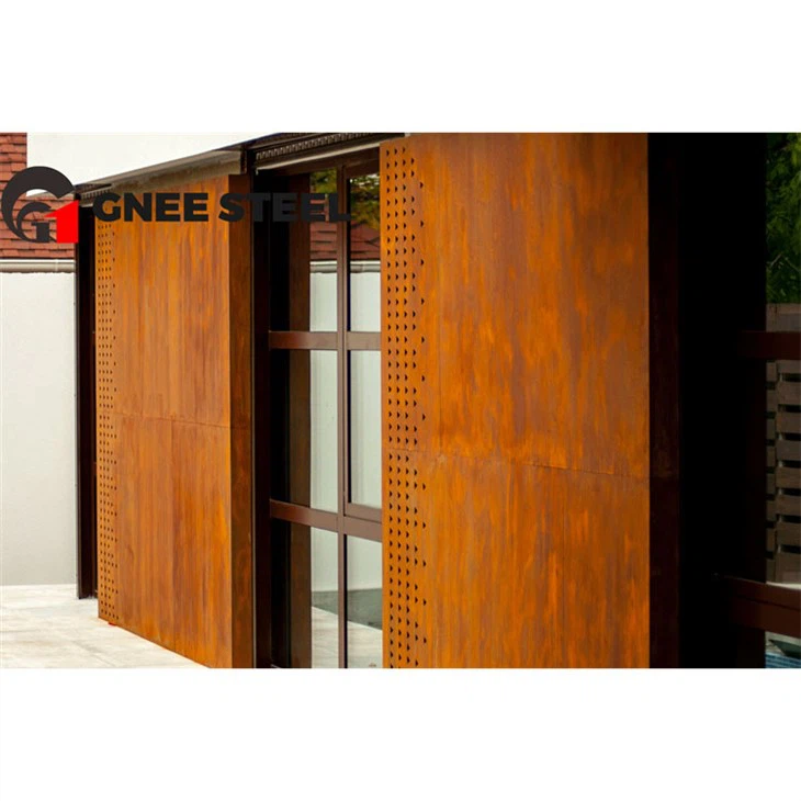 corten steel panel